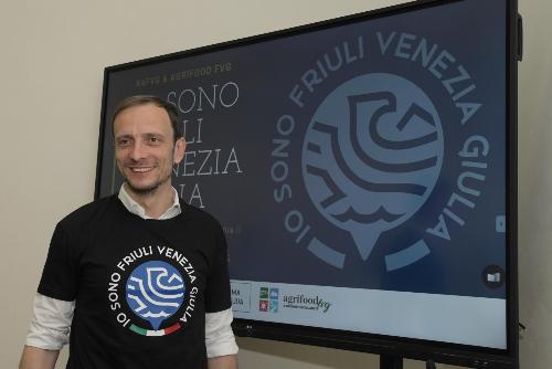 Il governatore Massimiliano Fedriga alla presentazione del marchio "Io Sono Friuli Venezia Giulia"
